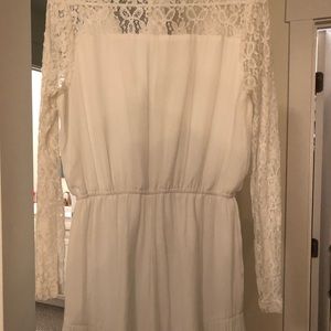 White Lacey romper